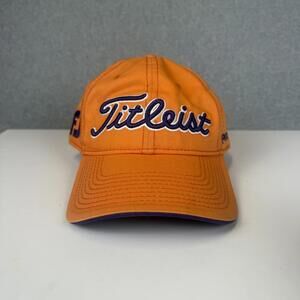 Titleist Orange Unisex Adult Adjustable Golf Baseball Cap Hat